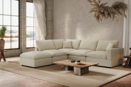 Morph Couch 5 Pieces V Shape Open