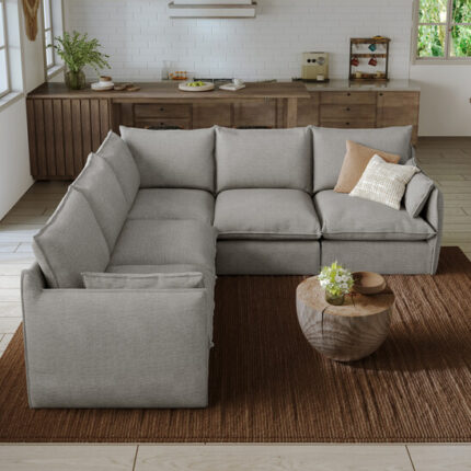 Apex Modular 5-Piece V-Shaped Corner Couch Closed